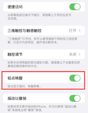 海盐苹果授权维修站分享iPhone轻点无法唤醒怎么办