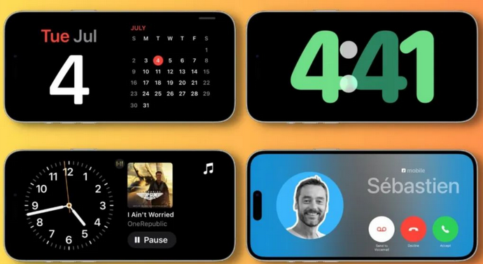 海盐苹果手机维修分享iOS17横屏充电待机显示有什么好处 