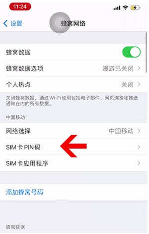 海盐苹果14维修网分享如何给iPhone14的SIM卡设置密码 