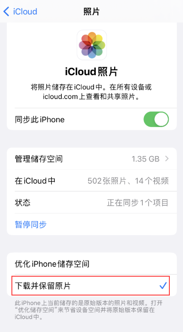 海盐苹果手机维修分享iPhone 无法加载高质量照片怎么办 