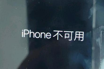 海盐苹果服务网点分享锁屏界面显示“iPhone 不可用”如何解决 