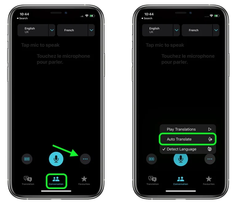 海盐苹果手机维修分享iOS 15 “翻译” App 新改进 